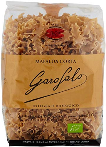 Garofalo Pasta di semola integrale di grano duro Bio-Produkt Mafalda Corta N° 5-79 Vollkornnudeln hartweizengrieß Neapolitanische Pasta Packung mit 500g Garofalo Pasta di semola integrale di grano duro Bio-Produkt Mafalda Corta N° 5-79 Vollkornnudeln hartweizengrieß Neapolitanische Pasta Packung mit 500g von GAROFALO