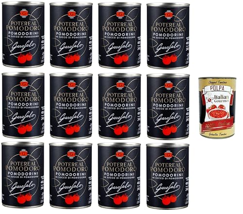 Garofalo Potere al Pomodoro-Pomodorini,Kirschtomaten in Tomatensaft 12x400gr + Italian Gourmet polpa 400g Garofalo Potere al Pomodoro-Pomodorini,Kirschtomaten in Tomatensaft 12x400gr + Italian Gourmet polpa 400g von GAROFALO