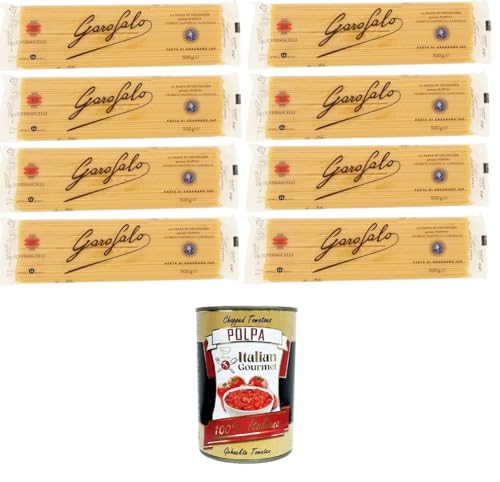 Garofalo Vermicelli N°10 Nudeln aus Hartweizengrieß Gragnano IGP 8x500gr+ Italian Gourmet polpa 400g Garofalo Vermicelli N°10 Nudeln aus Hartweizengrieß Gragnano IGP 8x500gr+ Italian Gourmet polpa 400g von GAROFALO