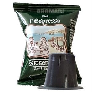 100 Kaffee Kapseln - Dek - Comp. Nespresso - Gattopardo von GATTOPARDO
