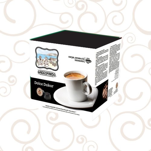 Dolce Gusto, kompatibel mit 96 Kaffeekapseln GATTOPARDO Dakar Dolce Dolce Gusto, kompatibel mit 96 Kaffeekapseln GATTOPARDO Dakar Dolce von GATTOPARDO