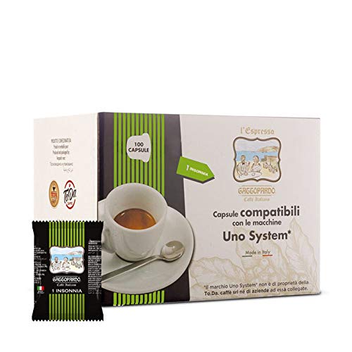 UNO System 100 Kaffeekapseln Insonnia Katopard von GATTOPARDO