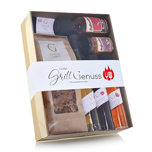 Geschmackvolles Geschenk-Set für Barbecue-Männer und grillbegeisterte Frauen - der Genial Genießen GROSSE GRILL GENUSS mit Grill-Spezialitäten und Grill-Gewürzen für BBQ-Liebhaber und Grill-Fans Geschmackvolles Geschenk-Set für Barbecue-Männer und grillbegeisterte Frauen - der Genial Genießen GROSSE GRILL GENUSS mit Grill-Spezialitäten und Grill-Gewürzen für BBQ-Liebhaber und Grill-Fans von GEGEGE