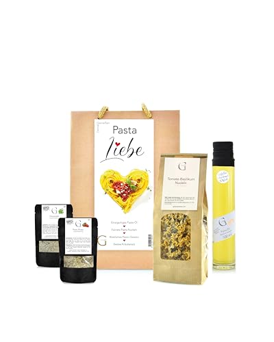 Geschmackvolles Geschenk für Frauen, Männer & Pasta-Fans: die Genial Genießen PASTA LIEBE IN DER TÜTE – Tolles Set in der Tüte für Geburtstag oder Einladung Geschmackvolles Geschenk für Frauen, Männer & Pasta-Fans: die Genial Genießen PASTA LIEBE IN DER TÜTE – Tolles Set in der Tüte für Geburtstag oder Einladung von GEGEGE