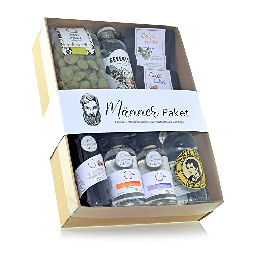 Männer Geschenk Set mit Gin/GeGeGe Männer Paket/Gin Tonic Genuss PUR/ausgewählte Botanicals für dein eigenes Gin Tonic Tasting/kulinarische Spezialitäten zum Verschenken z.B. für Geburtstag Männer Geschenk Set mit Gin/GeGeGe Männer Paket/Gin Tonic Genuss PUR/ausgewählte Botanicals für dein eigenes Gin Tonic Tasting/kulinarische Spezialitäten zum Verschenken z.B. für Geburtstag von GEGEGE
