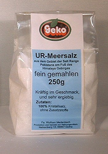 "GEKO" Salz-/Salzmischungen mit Himalayasalz aus der Salt Range Pakistan, im Nachfüllbeutel - OVP (Himalayasalz* - Halitsalz 250g) von Geko