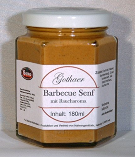 Original Gothaer Barbecue-Senf im Sechseckglas a´180ml Original Gothaer Barbecue-Senf im Sechseckglas a´180ml von Geko