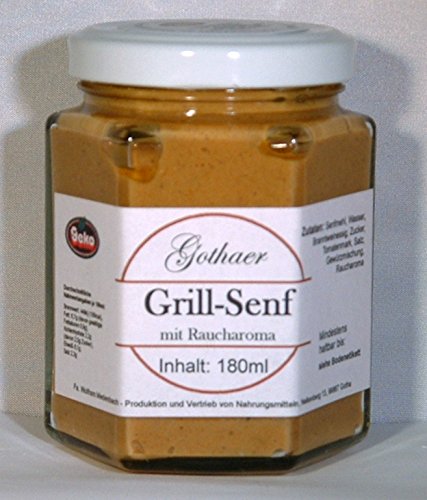 Original Gothaer Grill-Senf im Sechseckglas a´180ml von Geko