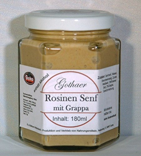 Original Gothaer Rosinen-Senf im Sechseckglas a´180ml Original Gothaer Rosinen-Senf im Sechseckglas a´180ml von Geko