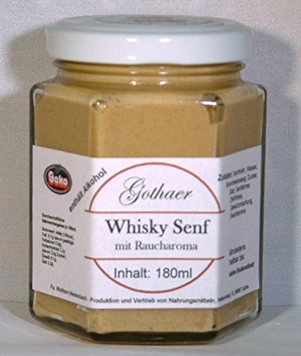 Original Gothaer Whisky-Senf im Sechseckglas a´180ml von Geko