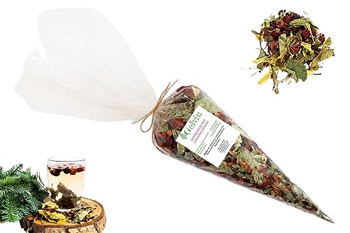 GELVIU Früchte- und Kräutertee ohne Konservierungsstoffe Himbeer-Limetten-Tee bei Erkältung Handgemacht Geschenk für Kommunionsgäste von GELVIU