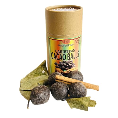 Karibischer Kakao-Tee (Zubereitungsset) aka Hot Chocolate Drink | Karibisches Ritualgetränk aus natürlichen Gewürzen | 5 Kakao-Kugeln, Lorbeerblätter, Zimt und Muskatnuss | Ideal für alle Jahreszeiten von GENNI