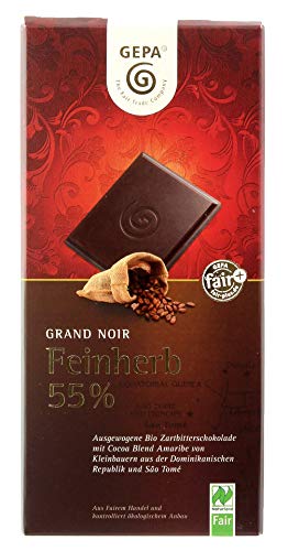 GEPA - The Fair Trade Company - Grand Noir Feinherb 55% - 100g, bio von GEPA - The Fair Trade Company