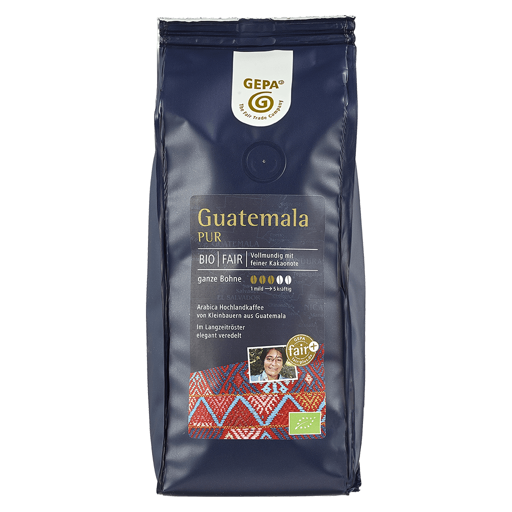 Bio Café Guatemala pur, ganze Bohne, 250g Bio Café Guatemala pur, ganze Bohne, 250g von GEPA