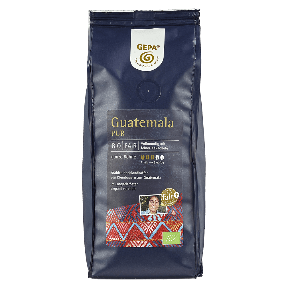 Bio Café Guatemala pur, ganze Bohne, 250g von GEPA