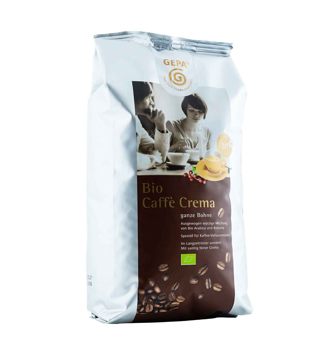 Bio Caffè Crema 1kg, Bohne von GEPA