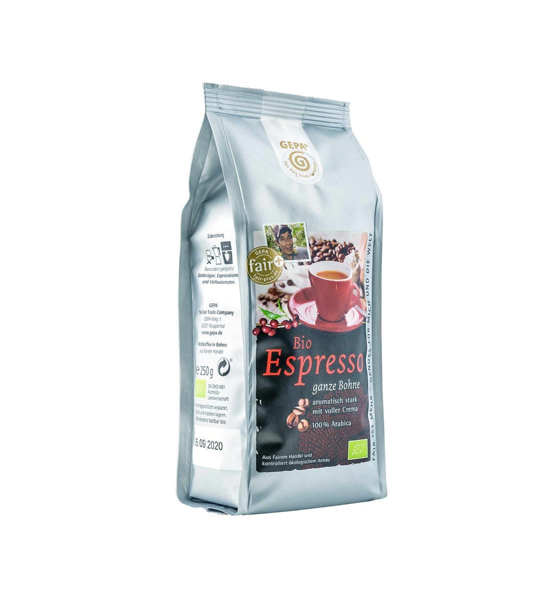 Bio Espresso 250g, Bohne von GEPA