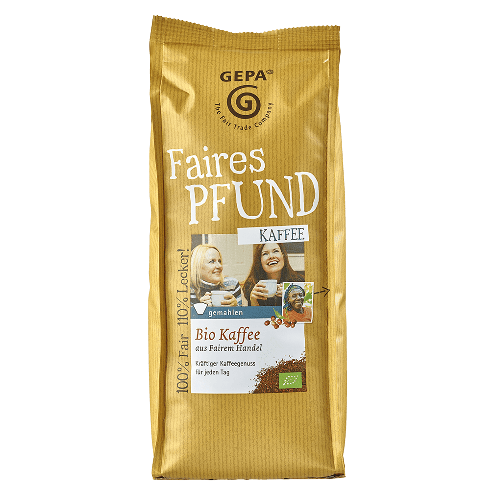 Bio Faires Pfund Kaffee, gemahlen 500g Bio Faires Pfund Kaffee, gemahlen 500g von GEPA