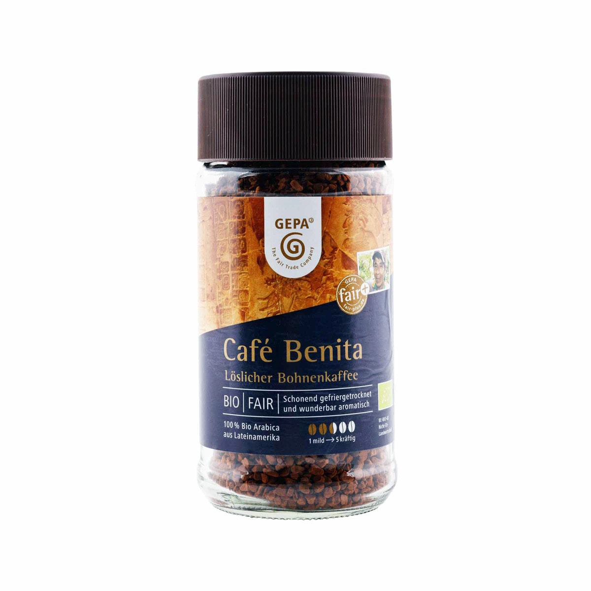Bio Instant Kaffee 'Café Benita' 100g, löslich von GEPA
