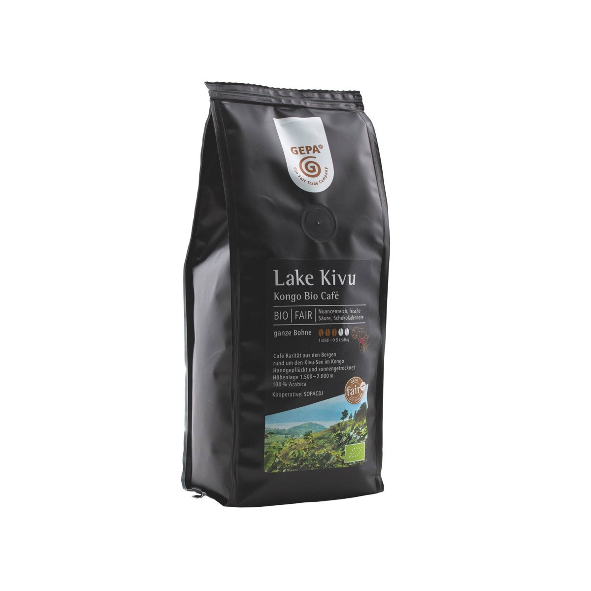 Bio Kaffee 'Café Lake Kivu' 250g, Bohne von GEPA