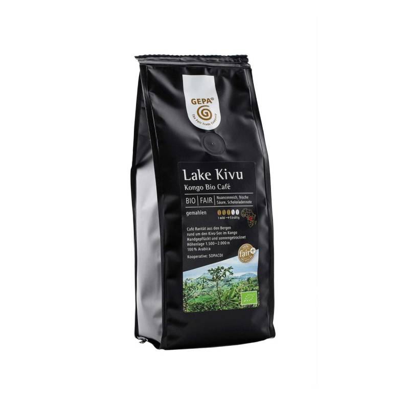 Bio Kaffee 'Café Lake Kivu' 250g, gemahlen von GEPA