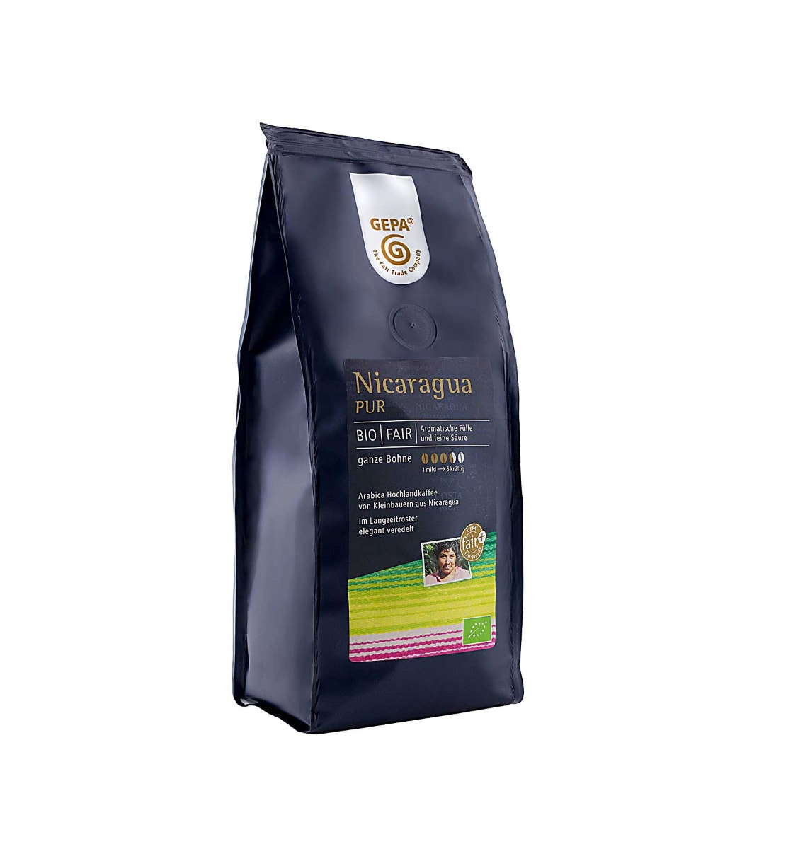 Bio Kaffee 'Café Nicaragua PUR' 250g, Bohne von GEPA