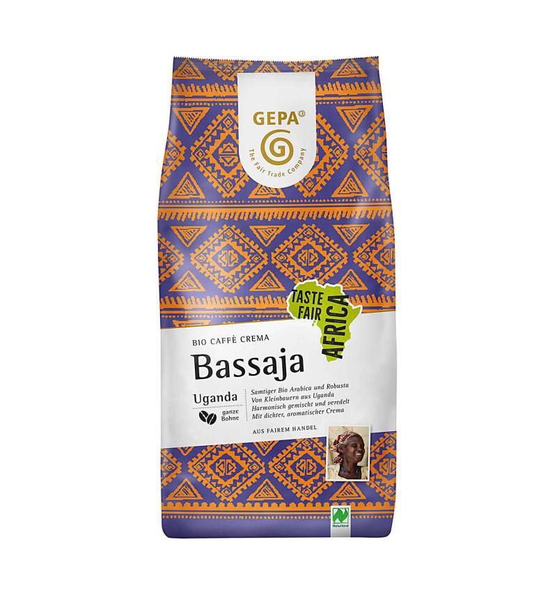 Bio Kaffee Crema Bassaja 1kg, Bohne von GEPA