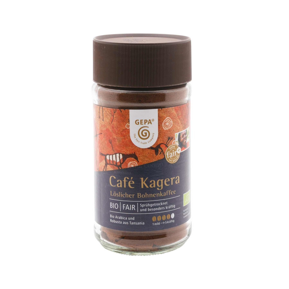 Bio Kaffee Kagera 100g, löslich von GEPA