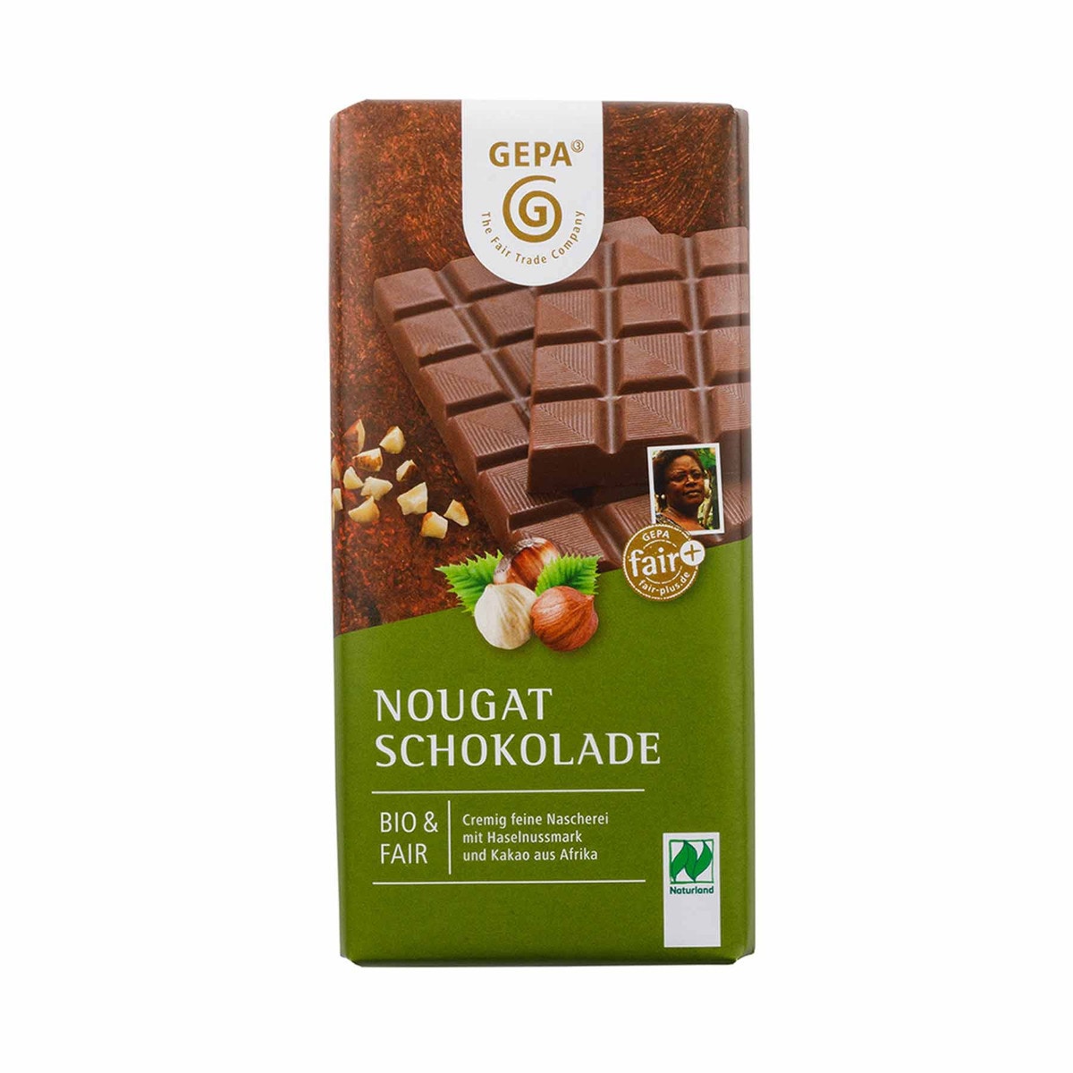 Bio Nougat Schokolade Bio Nougat Schokolade von GEPA