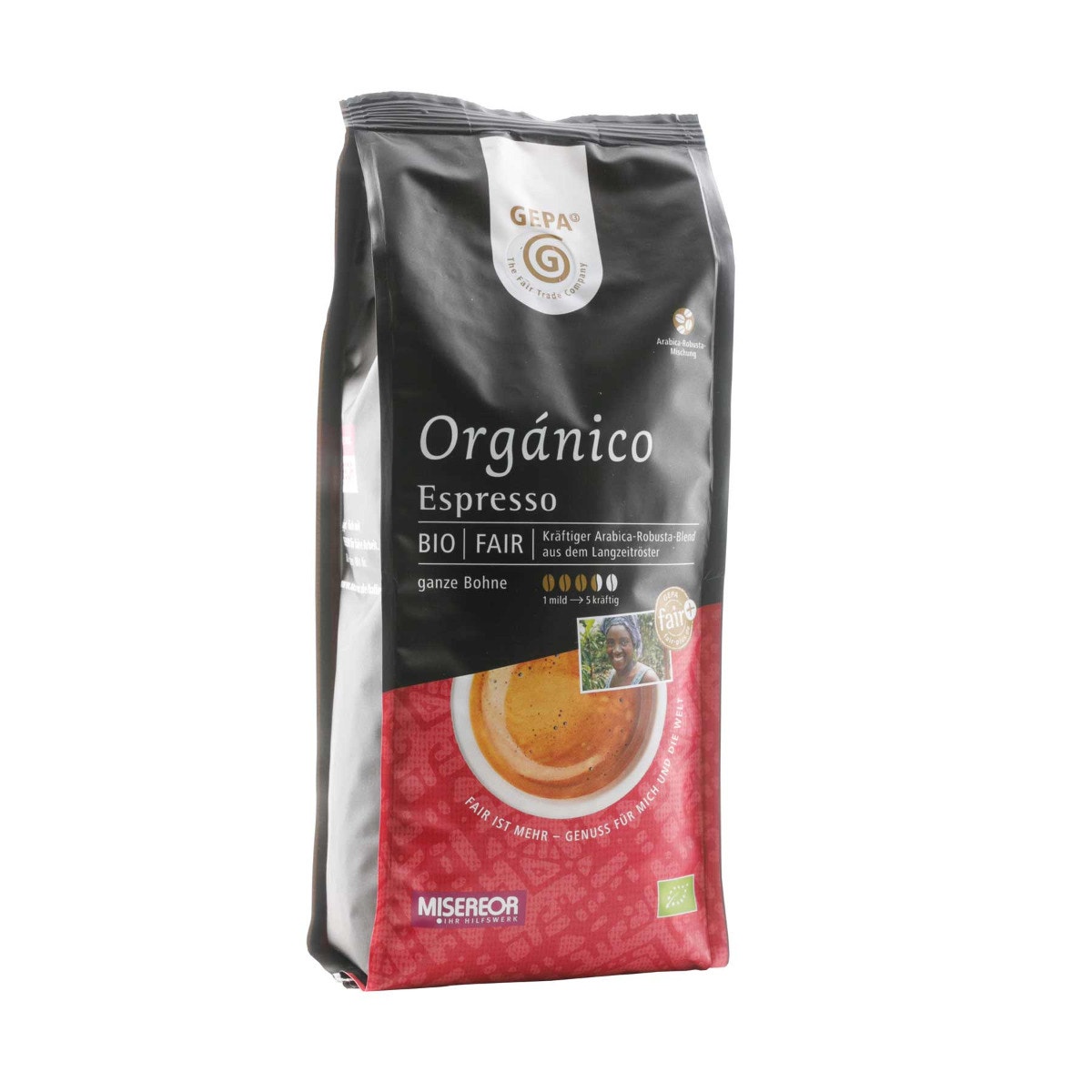 Bio Orgánico Espresso 500g, Bohne Bio Orgánico Espresso 500g, Bohne von GEPA