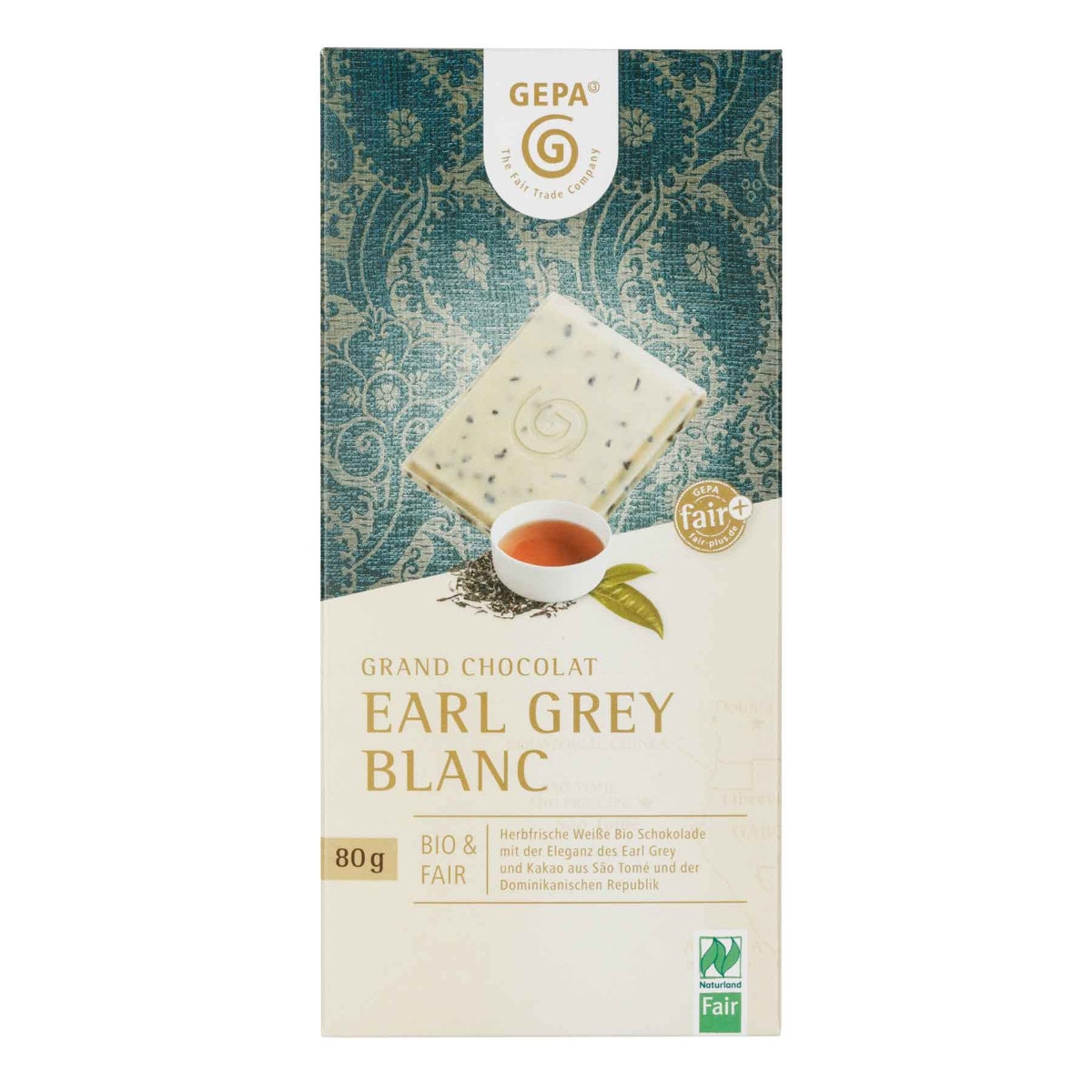 Bio Schokolade Earl Grey Blanc von GEPA