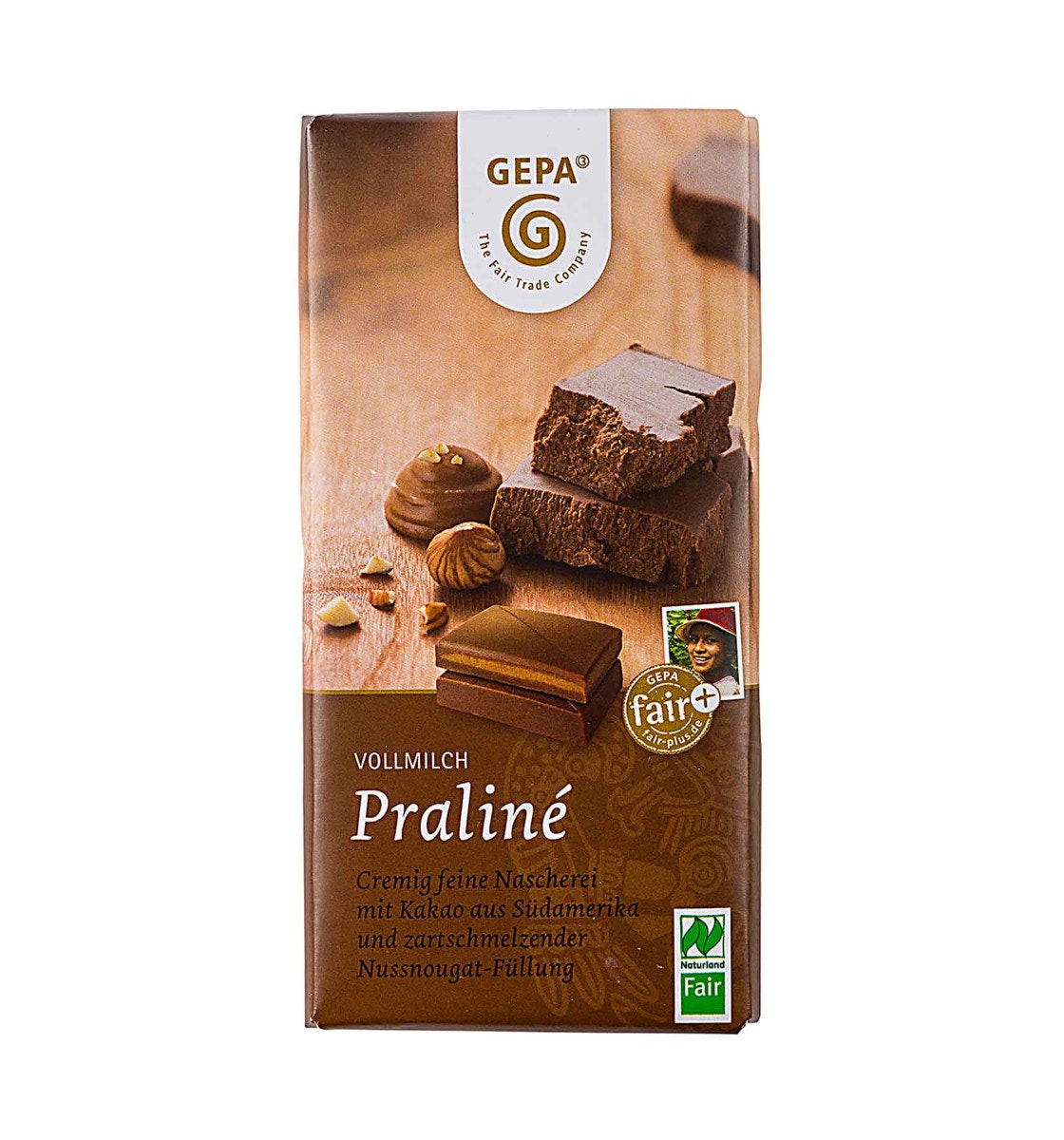 Bio Vollmilchschokolade Praliné von GEPA