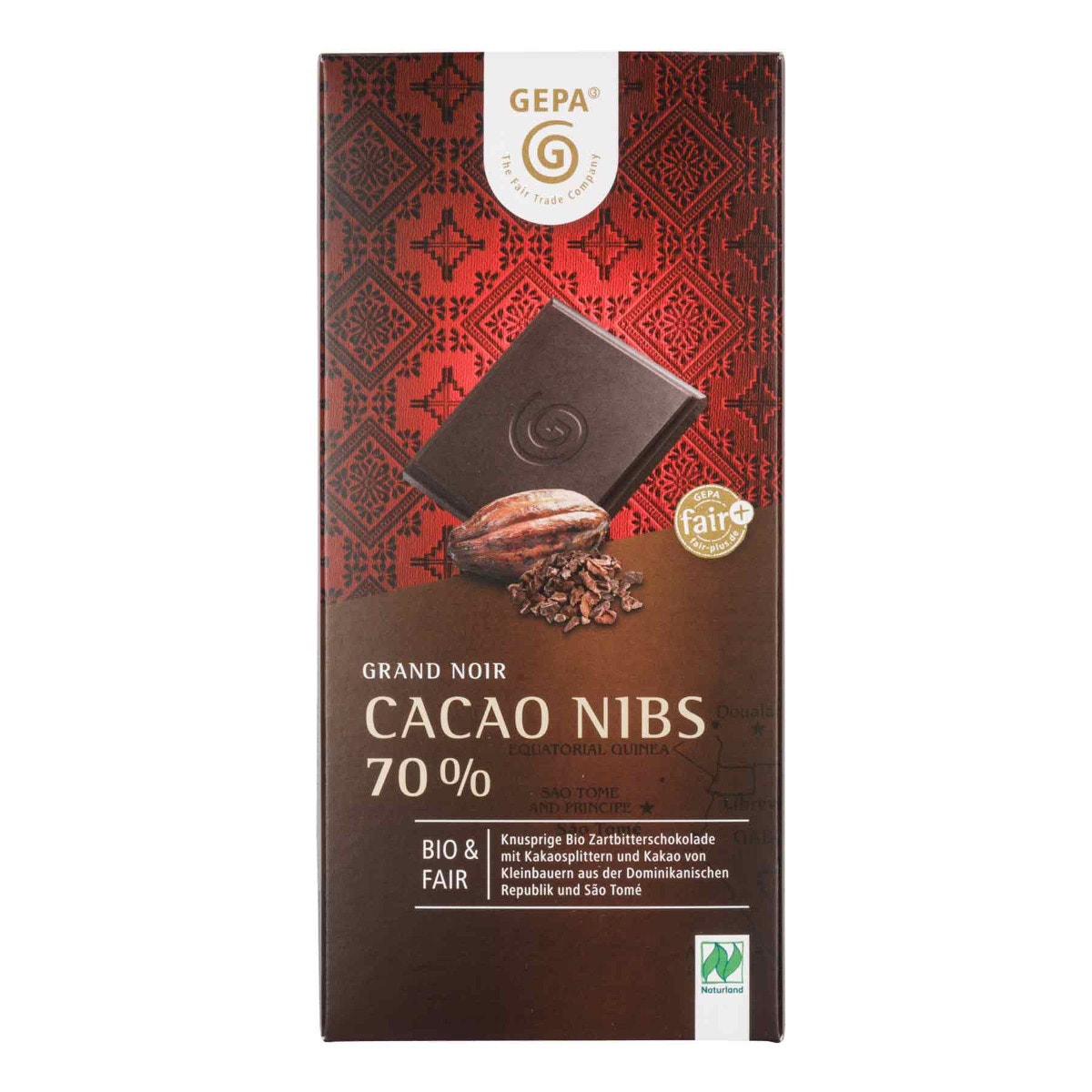Cacao Nibs 70% Bio Zartbitterschokolade von GEPA