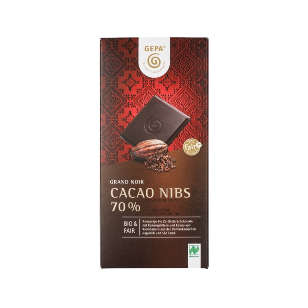 Cacao Nibs 70% Schokolade, 100g von GEPA