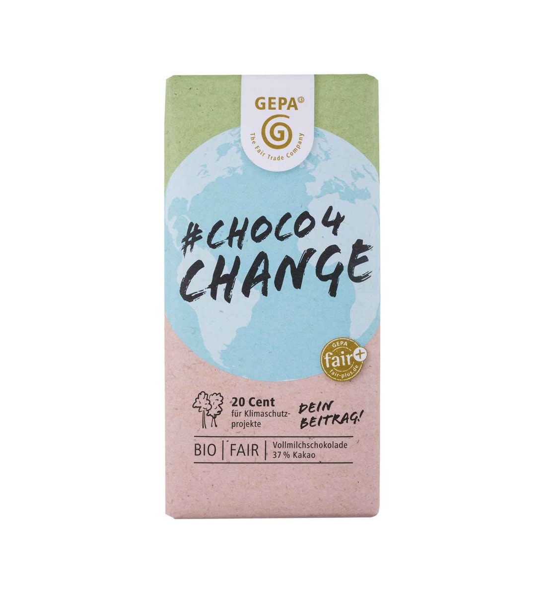 Choco4Change Bio Vollmilchschokolade 37% von GEPA