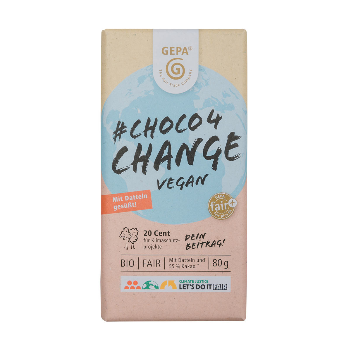 Choco4Change Dattel Schokolade Vegan Choco4Change Dattel Schokolade Vegan von GEPA