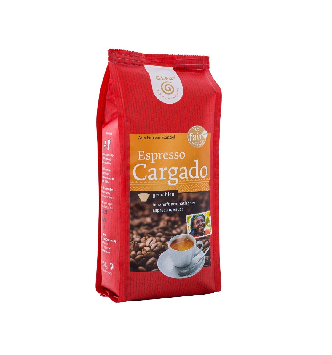 Fair Trade Espresso Cargado 250g, gemahlen von GEPA