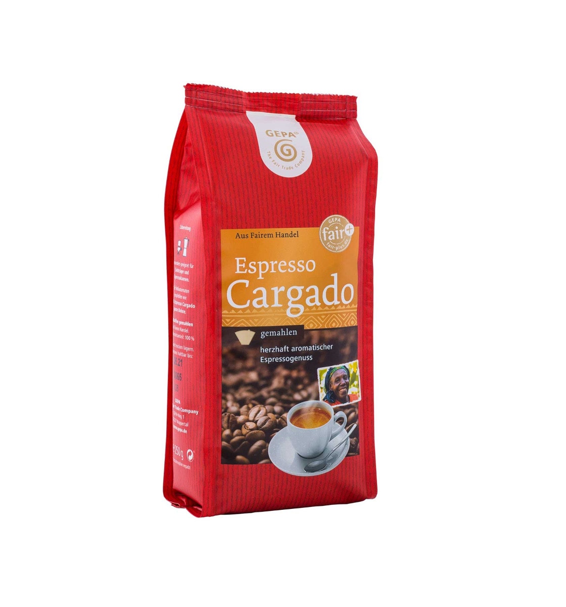 Fair Trade Espresso Cargado 250g, gemahlen Fair Trade Espresso Cargado 250g, gemahlen von GEPA