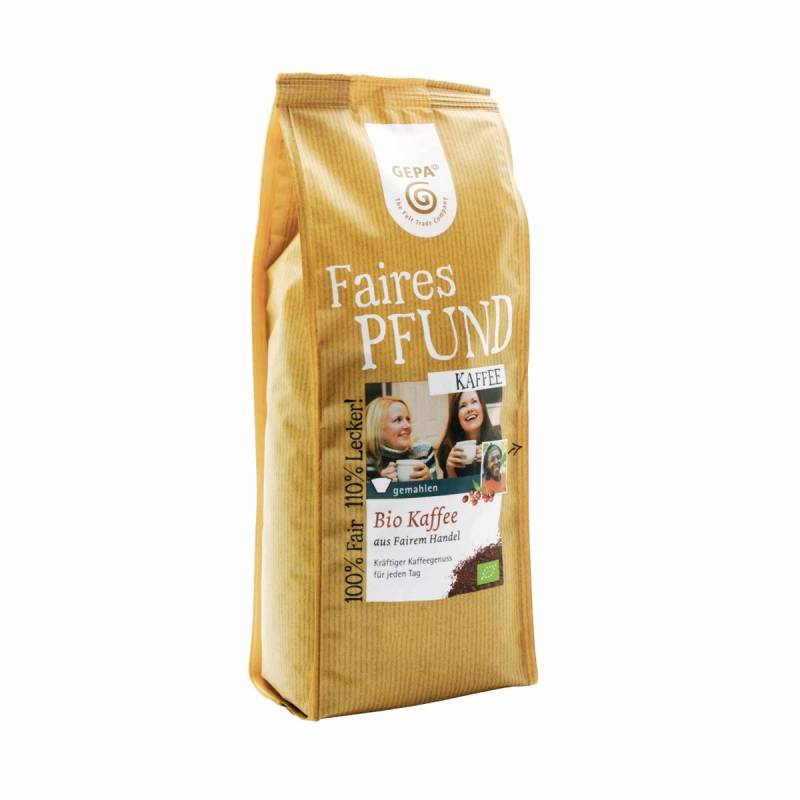 Faires Pfund Bio Kaffee 500g, gemahlen von GEPA