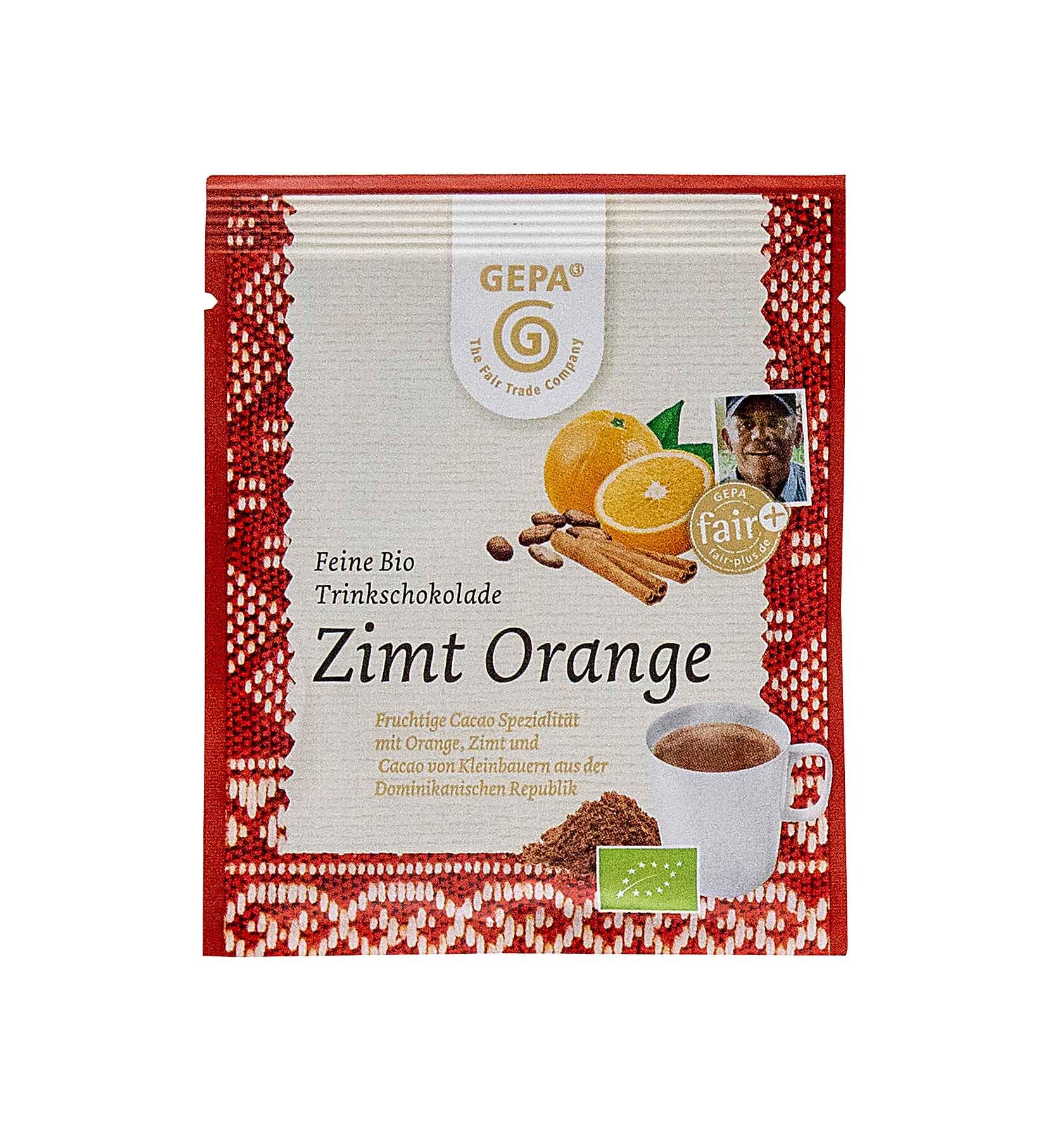 Feine Bio Trinkschokolade Zimt Orange Feine Bio Trinkschokolade Zimt Orange von GEPA
