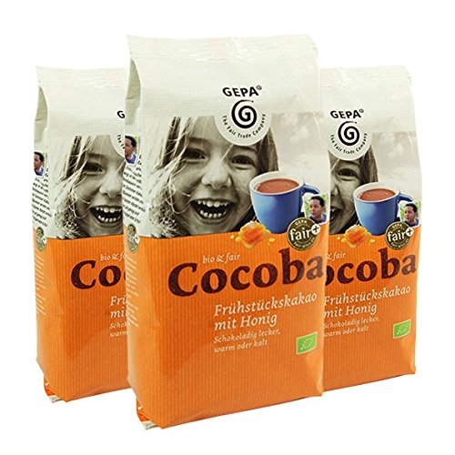 GEPA BIO Cocoba Frühstückskakao mit Honig, 400 g, 3er Pack GEPA BIO Cocoba Frühstückskakao mit Honig, 400 g, 3er Pack von GEPA