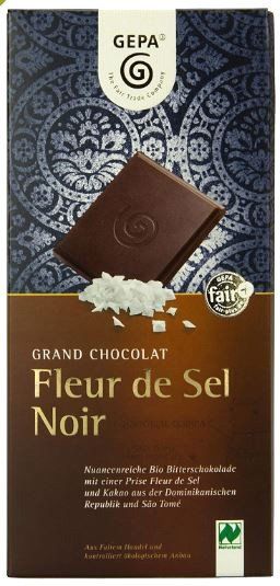GEPA BIO Schokolade Fleur de Sel Noir von GEPA