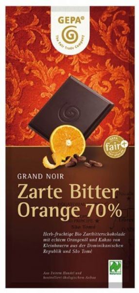 GEPA BIO Schokolade Zarte Bitter Orange von GEPA