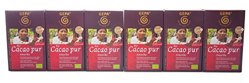GEPA Bio Cacao pur Amaribe - Kakaopulver - 1 Karton ( 6 x 125g ) von GEPA