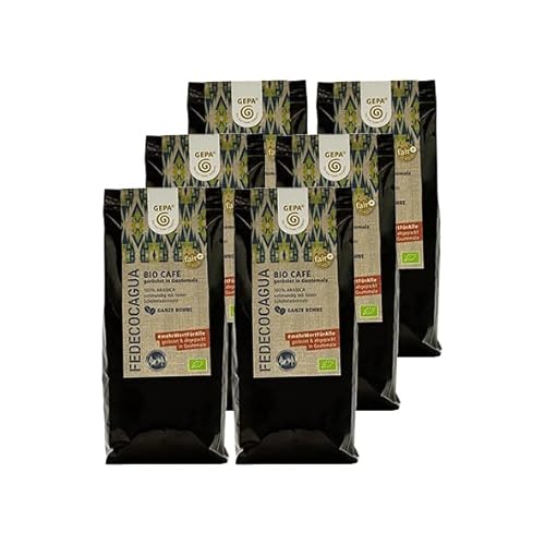 GEPA Bio Café Fedecocagua, 250g ganze Bohnen 6er Pack von GEPA