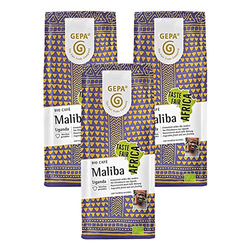 GEPA Bio Caf? Maliba, gemahlen, 250 g / 3er Pack von GEPA
