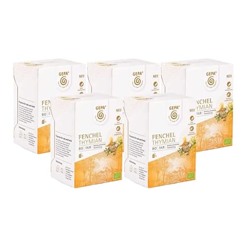 GEPA Bio Fenchel Thymian Tee, 20 Teebeutel 5er Pack GEPA Bio Fenchel Thymian Tee, 20 Teebeutel 5er Pack von GEPA
