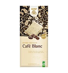 GEPA Bio Grand Chocolat Café Blanc - Weiße Schokolade - 1 Karton ( 10 x 100g ) von GEPA