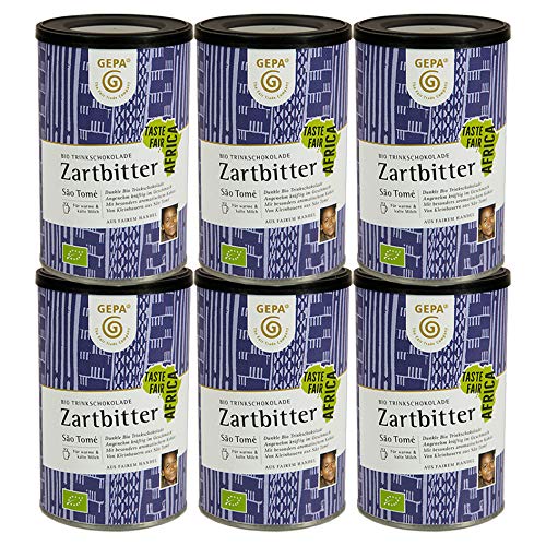 GEPA - Bio Trinkschokolade Zartbitter, 6er Pack von GEPA