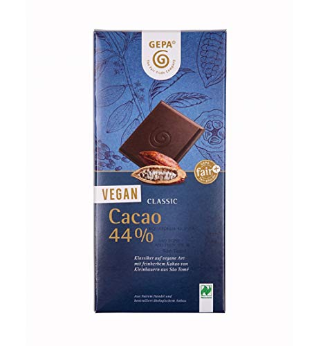 GEPA Bio Vegan Classico Cacao 44% Schokolade - 1 Karton ( 10 x 100g ) von GEPA